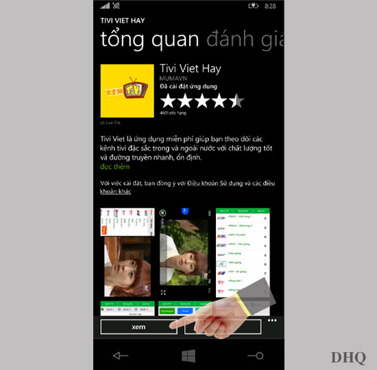 Chọn mở